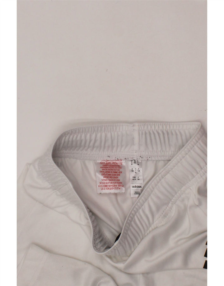 Pantaloncini sportivi ADIDAS Aeroready da bambino 7-8 anni in poliestere bianco