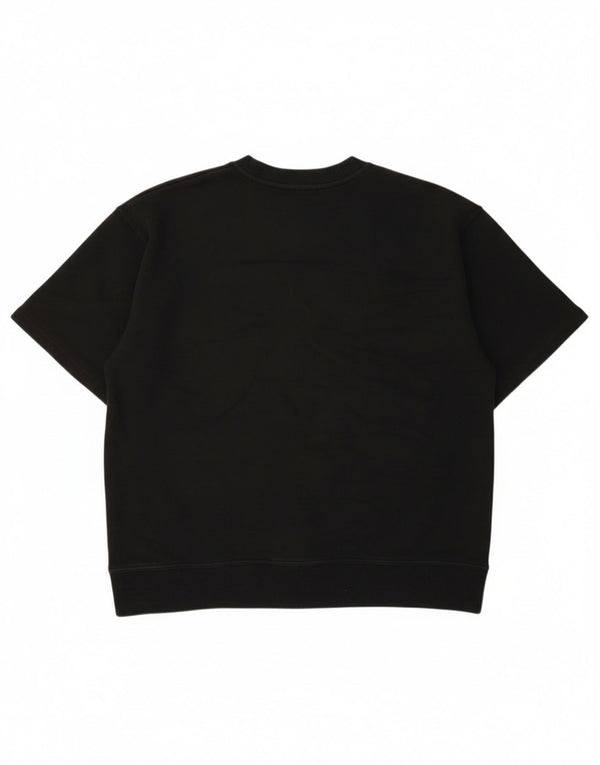 T-shirt Zara da uomo Top Small in cotone nero
