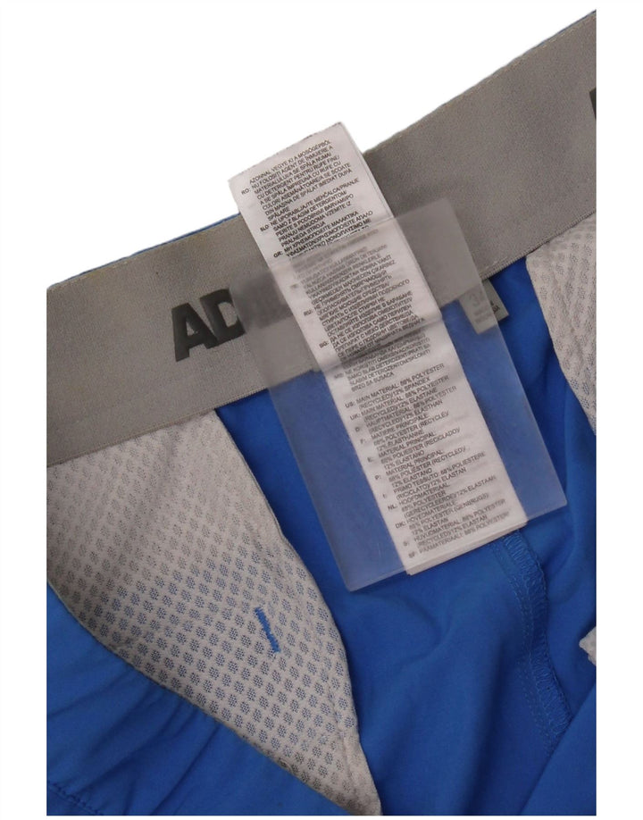 Pantaloncini chino da uomo Adidas W34 Large blu in poliestere