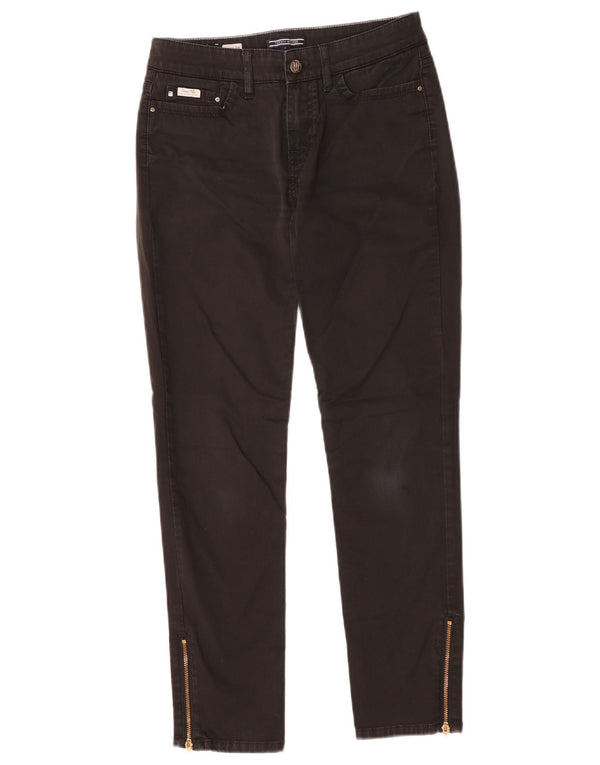 Tommy Hilfiger Donna Milano RW Slim Jeans US 4 Small W27 L27 Cotone Nero