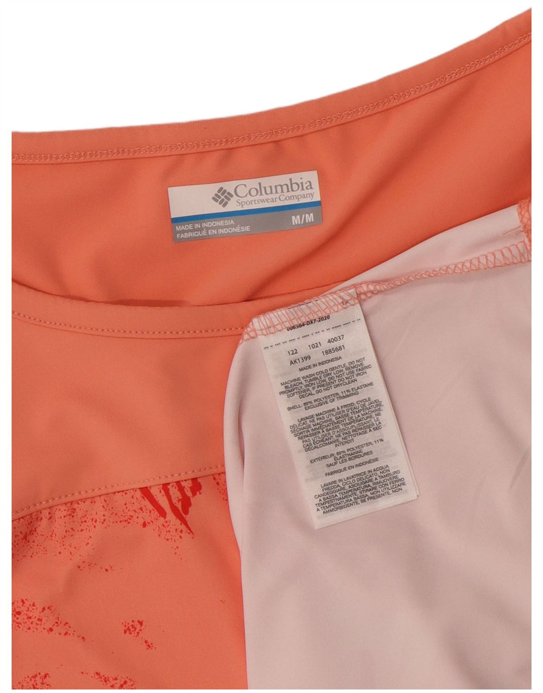 Canotta grafica da donna COLUMBIA UK 12 Poliestere floreale rosa medio