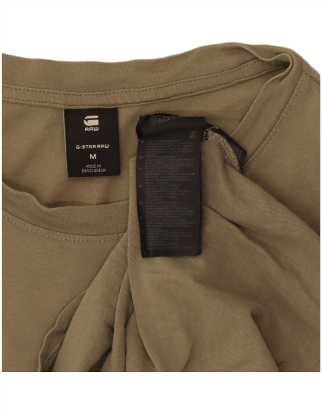T-shirt da uomo G-Star Top in cotone kaki medio