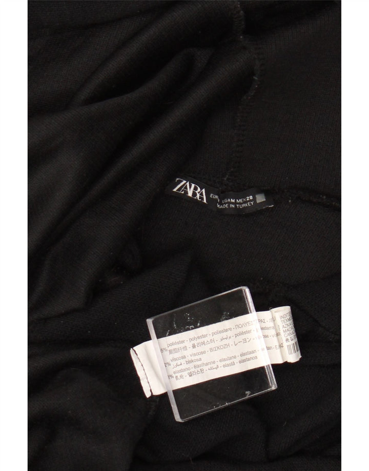 Maglione oversize con cappuccio da donna Zara UK 14 poliestere nero medio