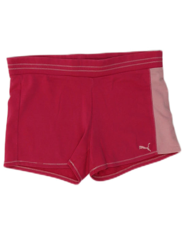 Pantaloncini sportivi Puma per ragazze 11-12 anni Rosa Colourblock