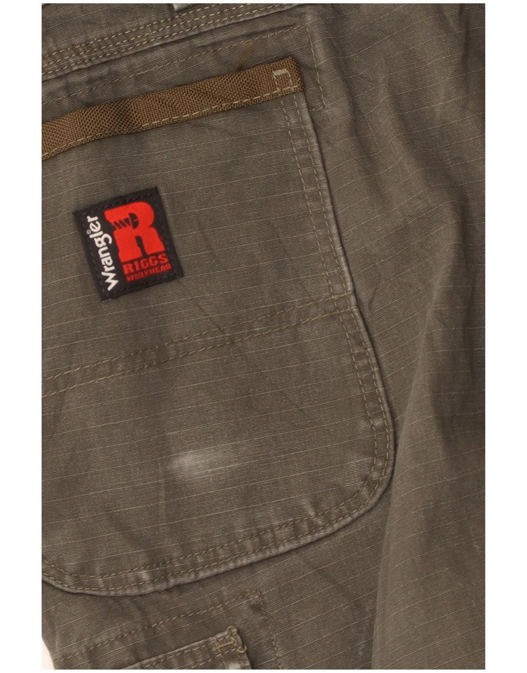 Pantaloni cargo dritti da uomo Wrangler W40 L26 cotone kaki