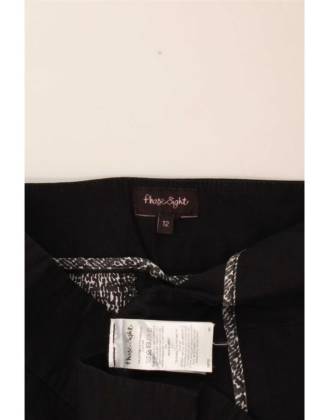Pantaloni Capri da donna Phase Eight UK 12 Medium W32 L23 Cotone blu navy