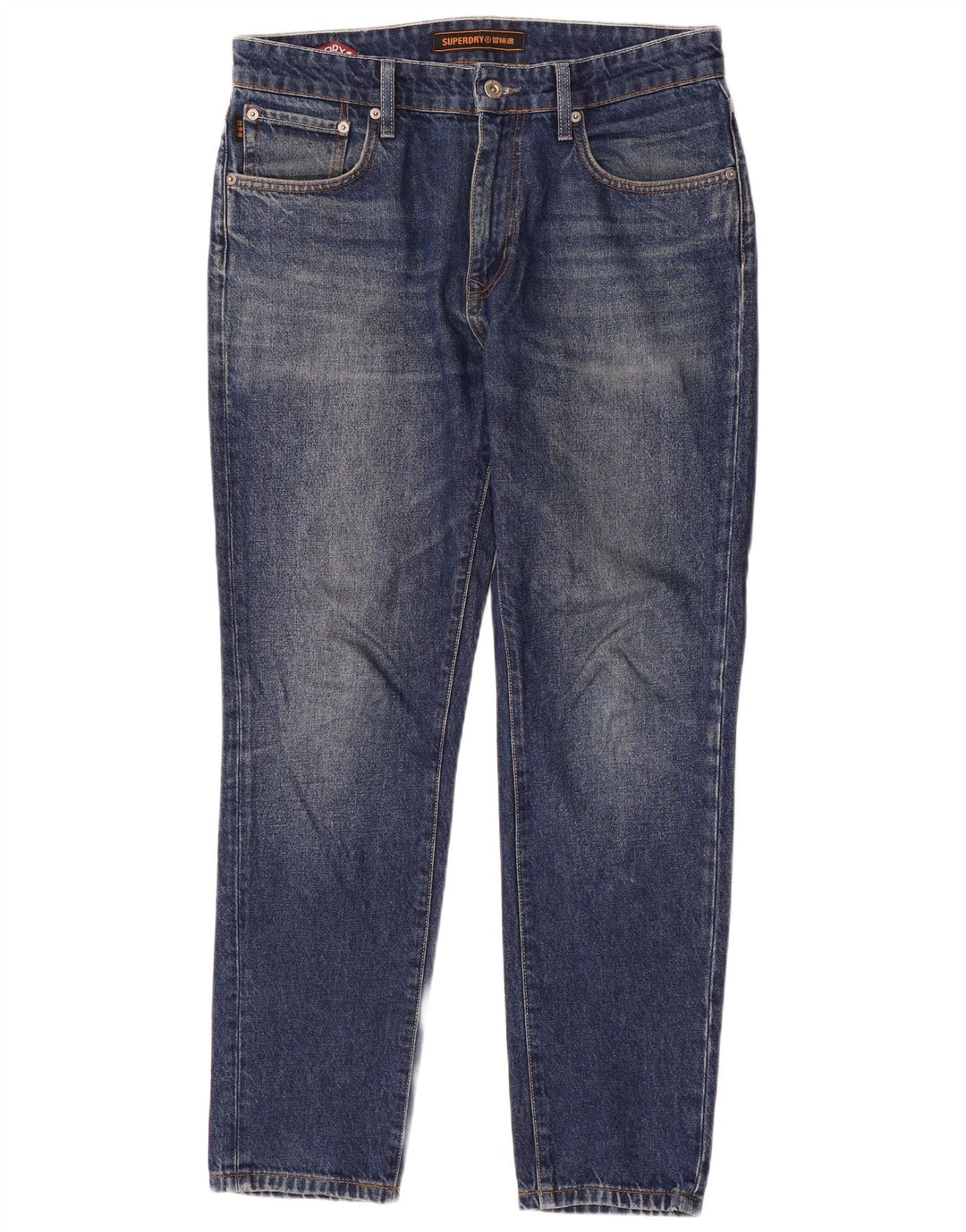 Jeans slim da uomo Superdry W32 L30 cotone blu