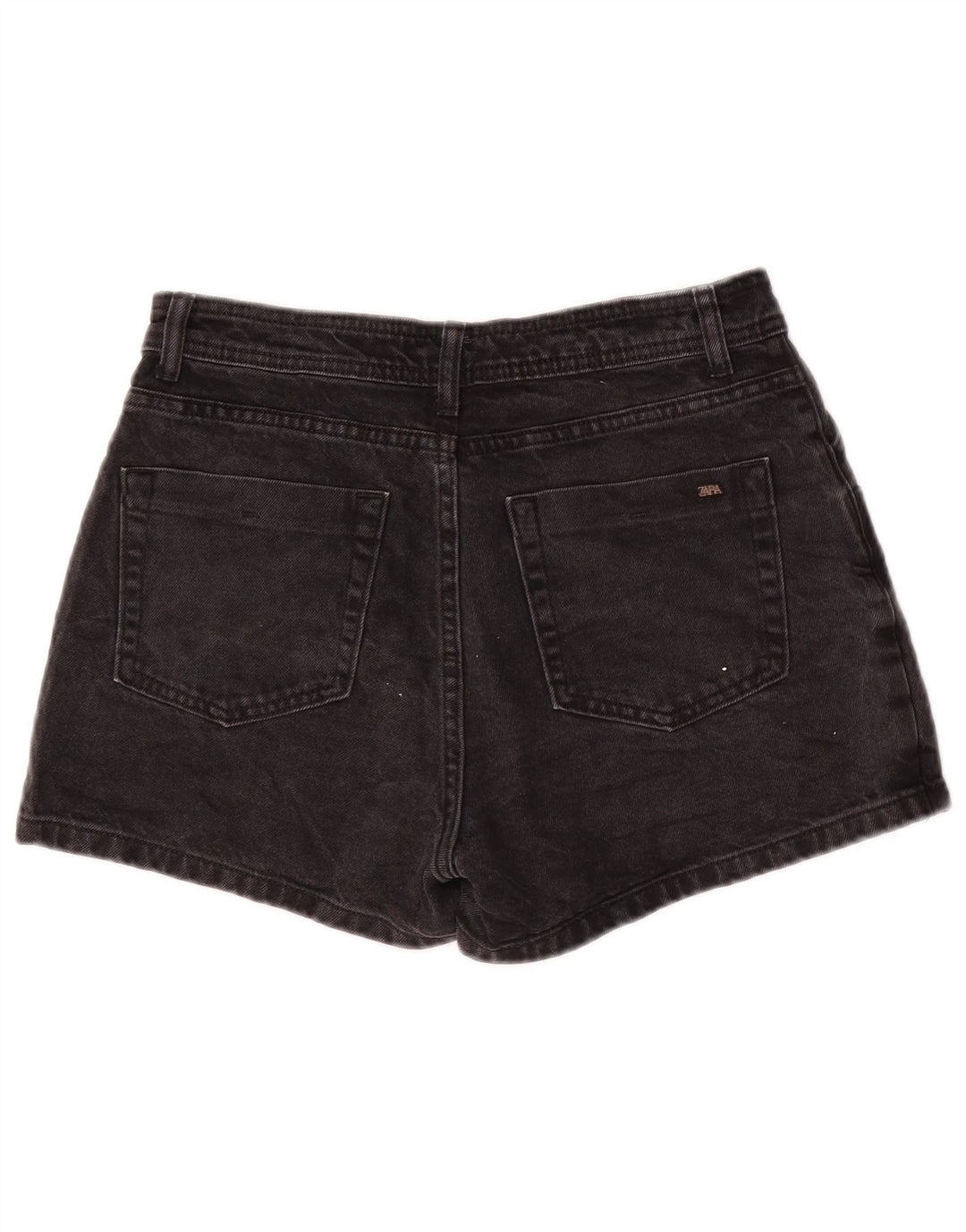 Pantaloncini di jeans da donna Zara medi W28 cotone nero
