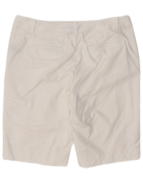Pantaloncini chino da donna Ralph Lauren US 10 Large W34 cotone bianco