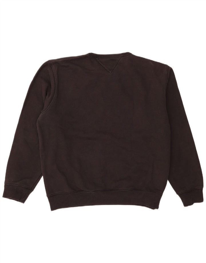 Felpa grafica da uomo Tommy Hilfiger Maglione 2XL cotone nero