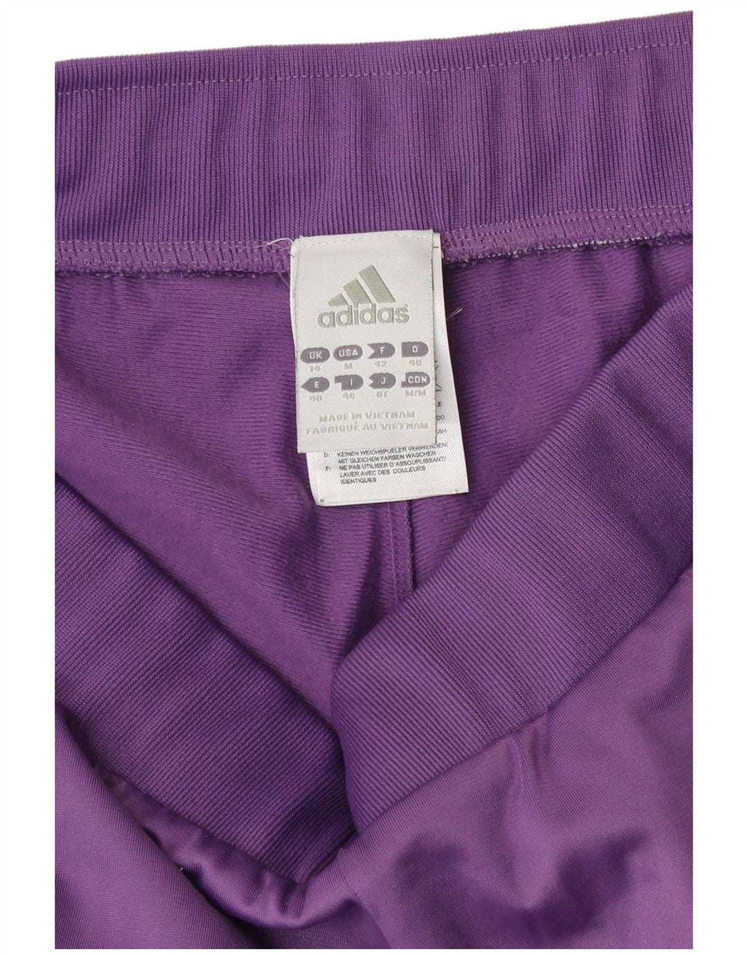 Pantaloni da tuta da donna Adidas UK 14 poliestere viola medio