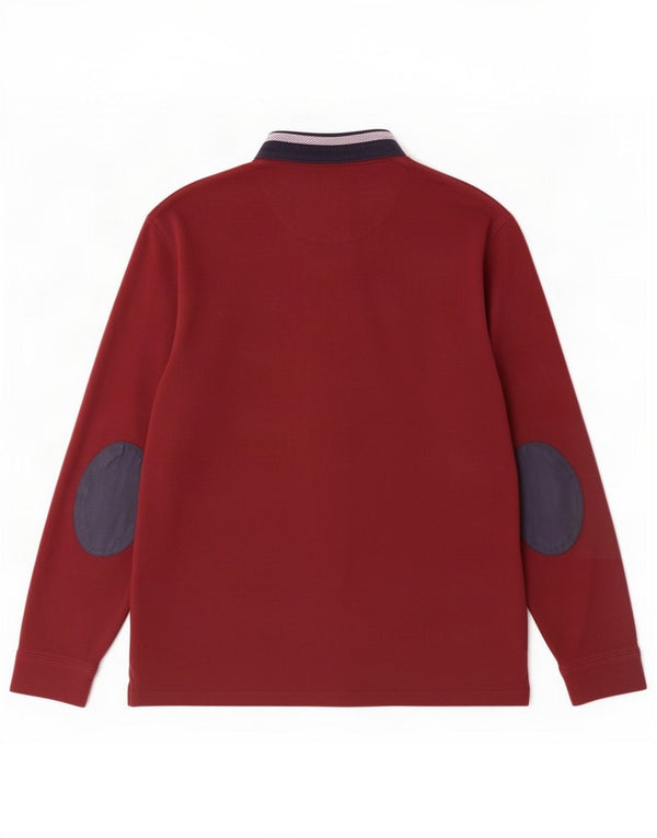 Polo da rugby da uomo a maniche lunghe Zara grande bordeaux