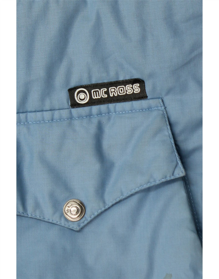 Giacca imbottita da uomo MC Ross UK 38 Blu medio Colourblock classico