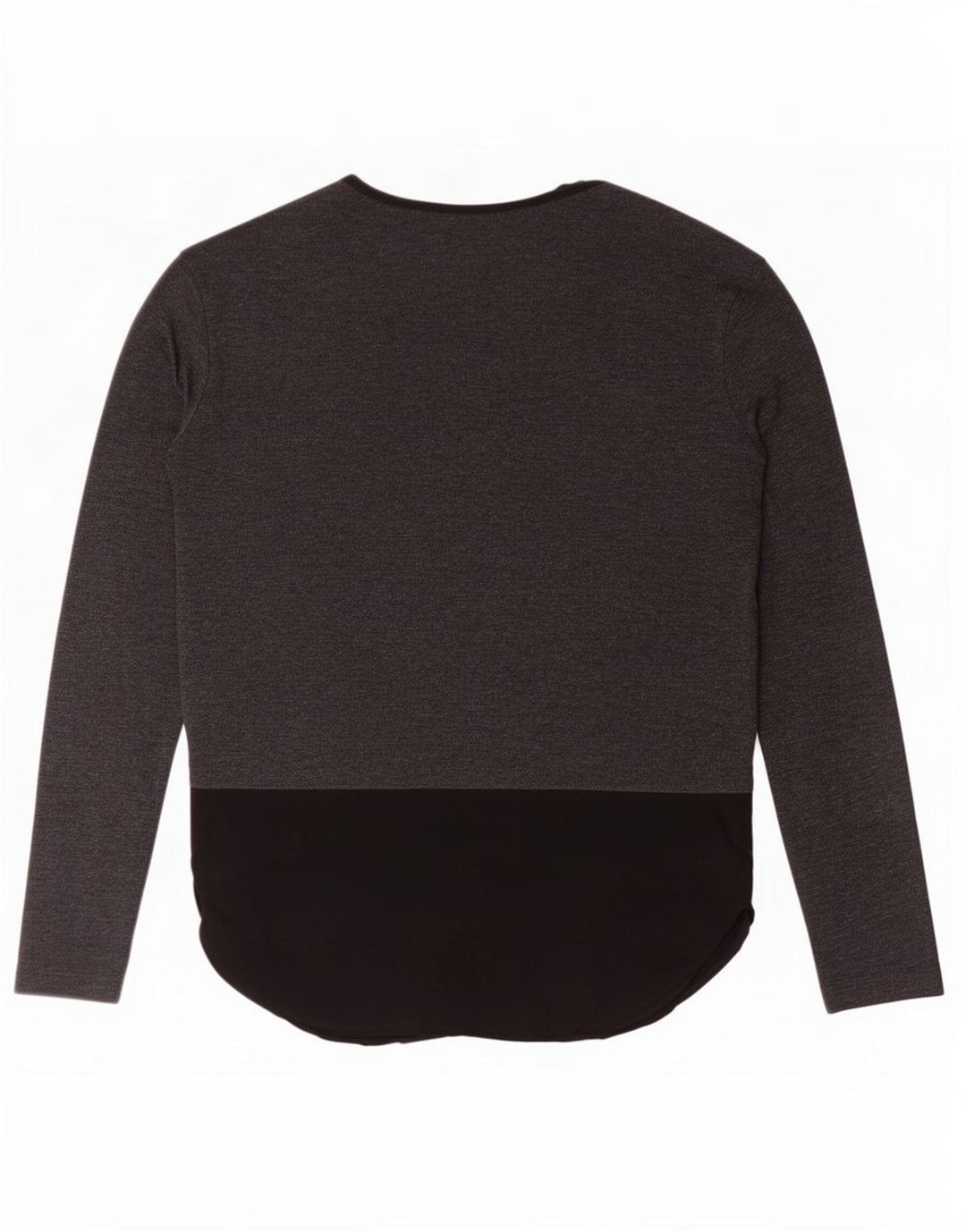 Top Zara da donna a maniche lunghe UK 16 Large Grigio Colourblock Poliestere
