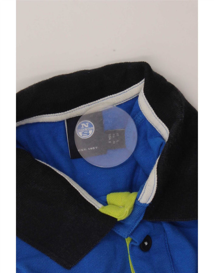 Polo da uomo North Sails Small Blue Colourblock