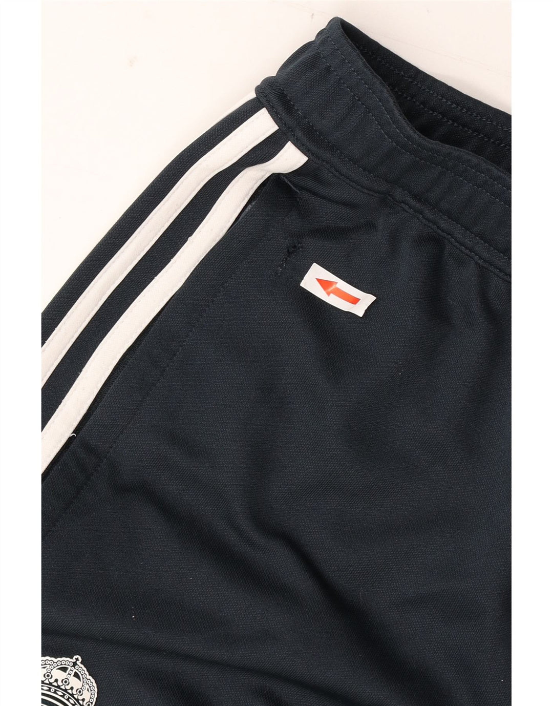 Pantaloni da tuta Adidas da uomo del Real Madrid piccoli in poliestere nero