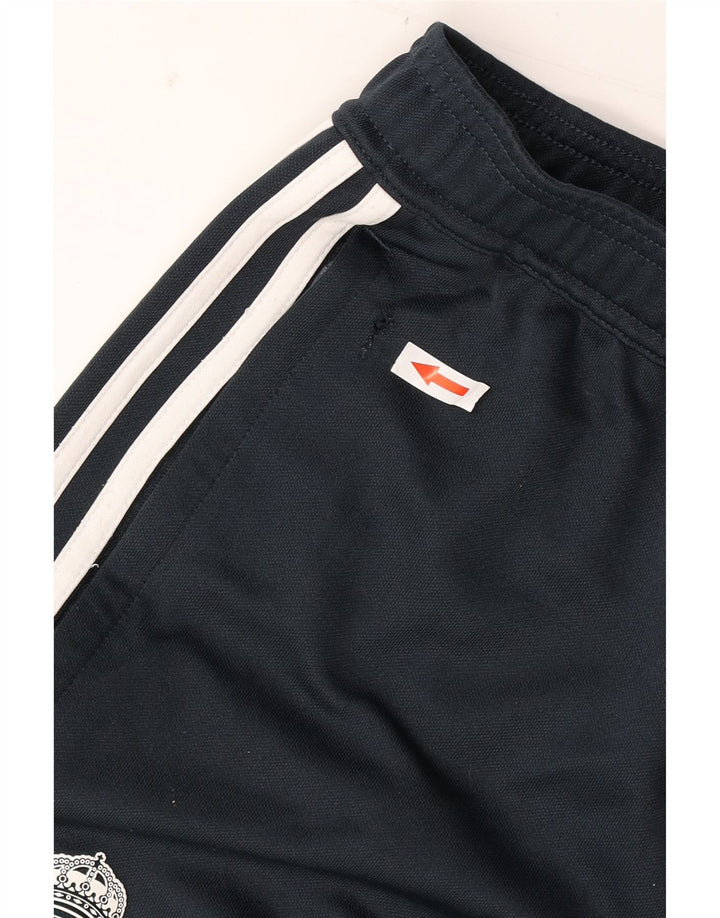 Pantaloni da tuta Adidas da uomo del Real Madrid piccoli in poliestere nero