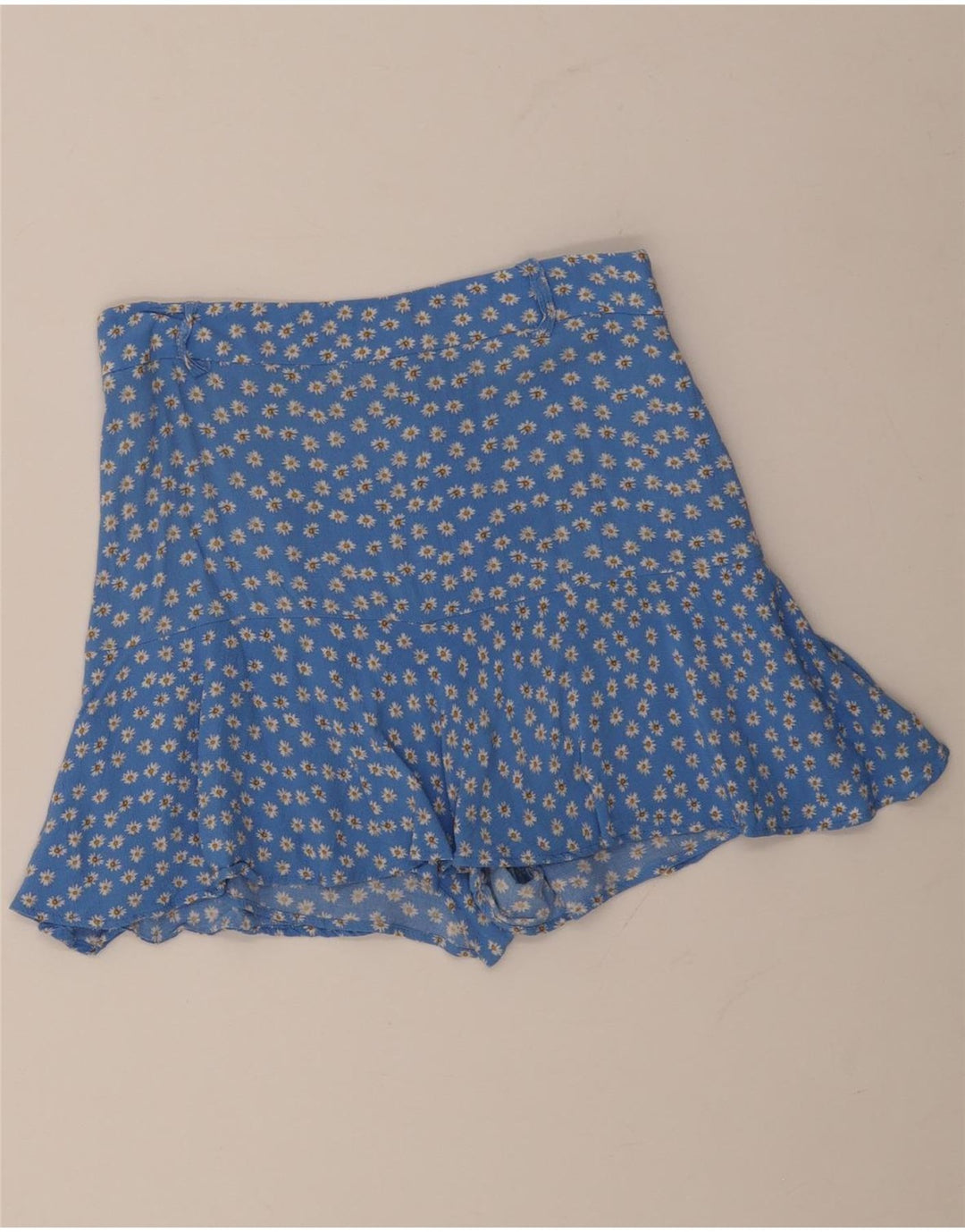 Minigonna Zara da donna media W28 in viscosa floreale blu