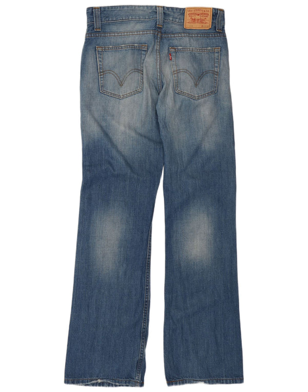 Levi's Uomo 514 Jeans Bootcut W32 L34 Cotone Blu