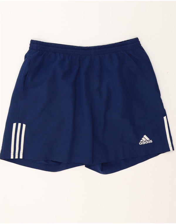 Pantaloncini sportivi da uomo ADIDAS XL blu navy in poliestere