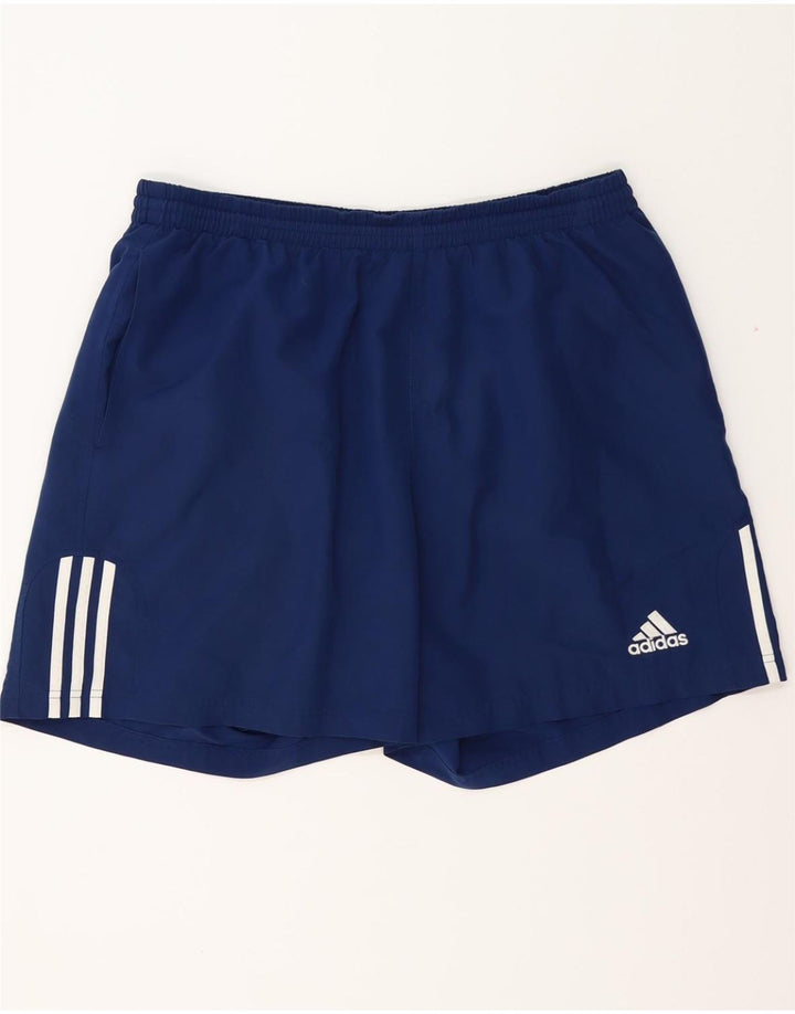 Pantaloncini sportivi da uomo ADIDAS XL blu navy in poliestere
