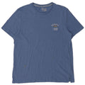 T-shirt grafica da uomo Fat Face Top grande in cotone blu