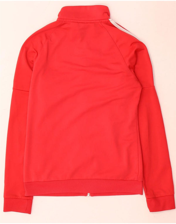 Giacca da tuta da donna Adidas UK 8/10 Small Poliestere rosso