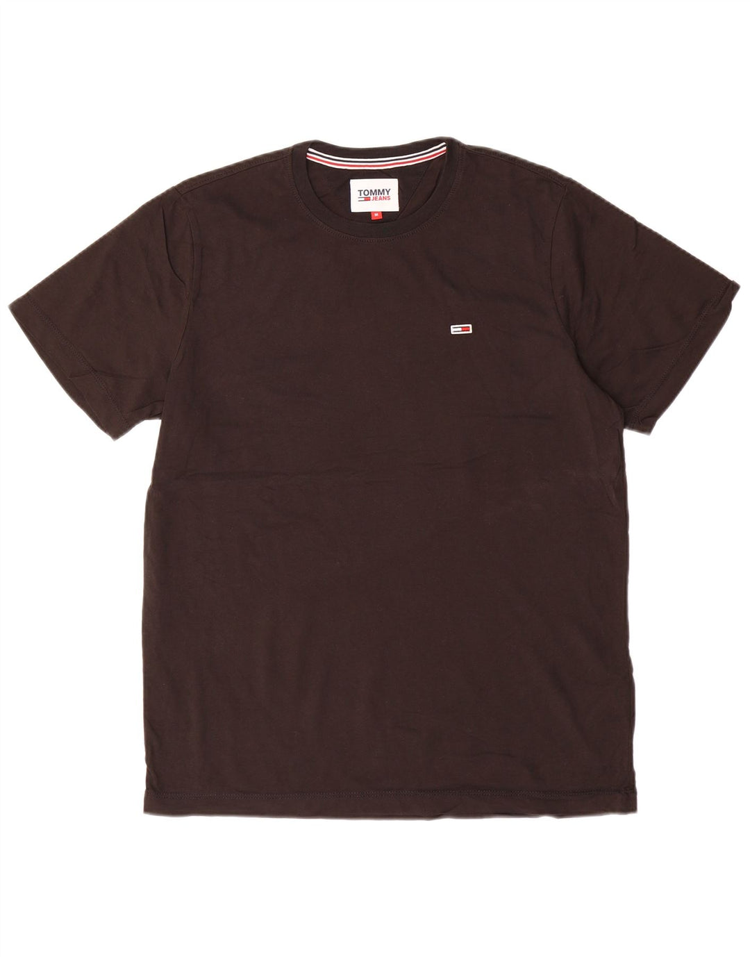 TOMMY HILFIGER T-shirt da uomo Top in cotone nero medio