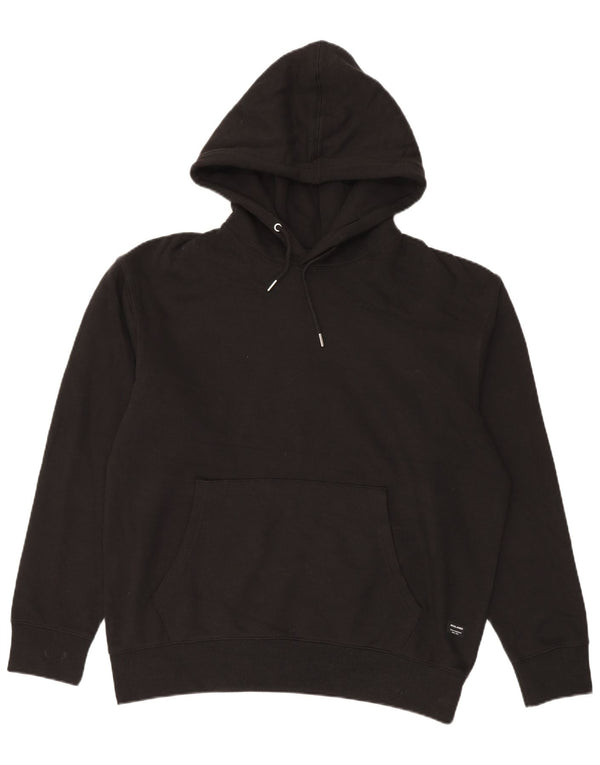 Felpa con cappuccio da uomo Jack & Jones XL in cotone nero