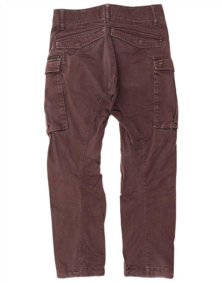 Pantaloni cargo dritti da uomo G-Star W28 L30 cotone grigio