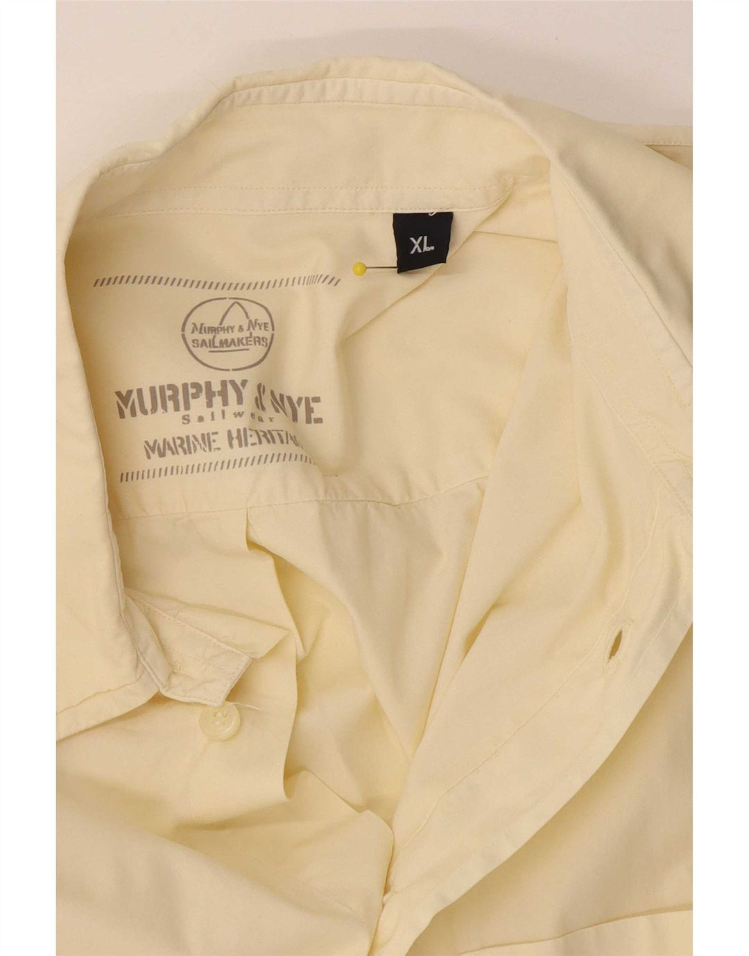 Camicia a maniche corte da uomo Murphy & Nye XL gialla
