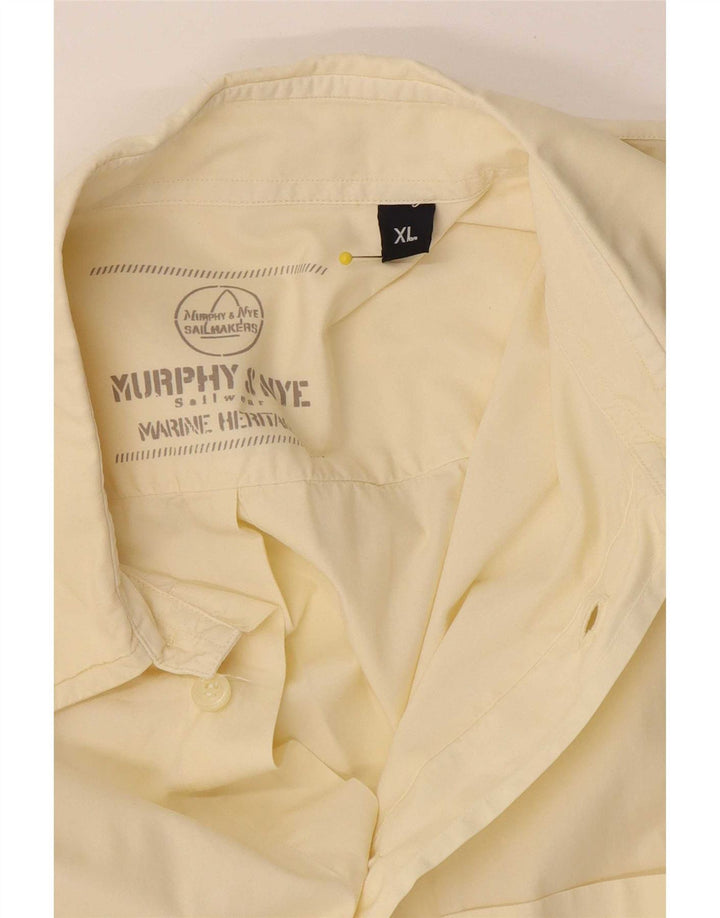 Camicia a maniche corte da uomo Murphy & Nye XL gialla