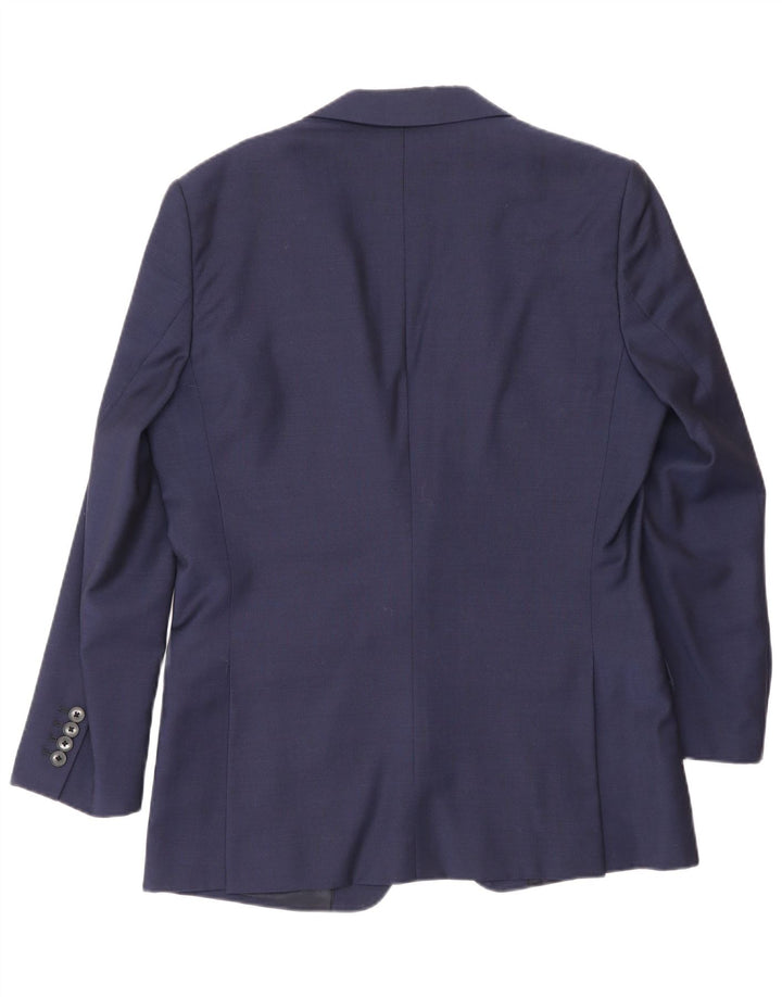 Giacca blazer da uomo a 1 bottone Reiss UK 38 media lana blu navy
