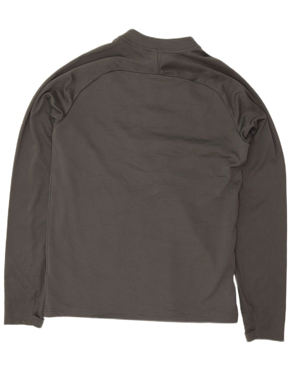 Top della tuta pullover Nike da ragazzo Dri Fit 13-14 anni XL grigio color block