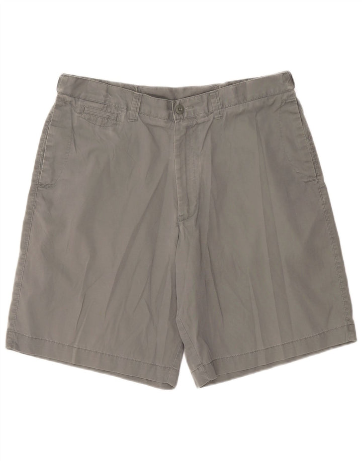 Pantaloncini chino da uomo Marks & Spencer blu Harbour W36 grandi cotone grigio