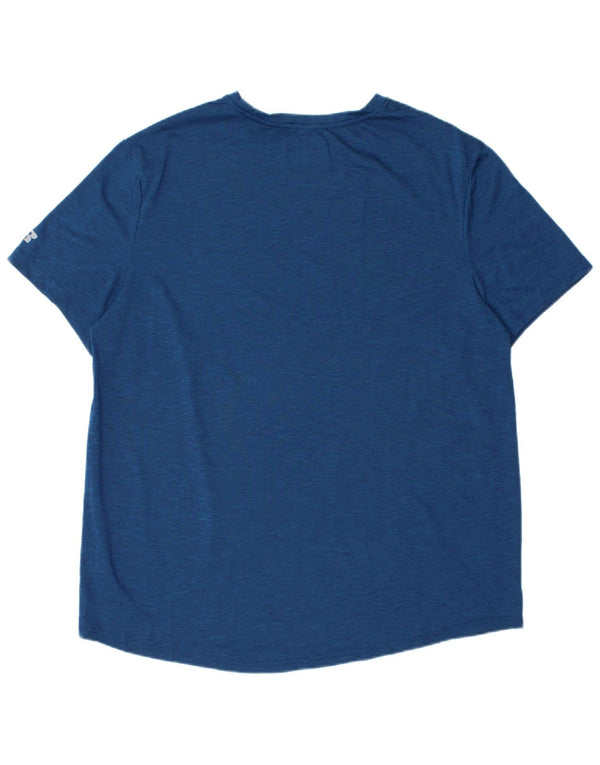 T-shirt da uomo Dri-Power Russell Athletic Top UK 42/44 grande poliestere blu