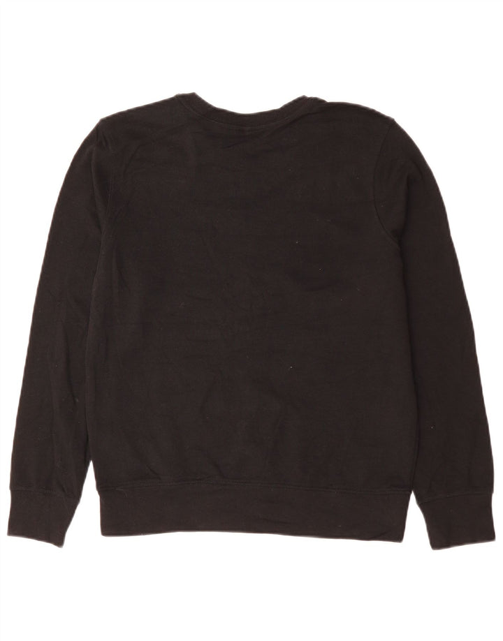 CALVIN KLEIN Felpa da donna Maglione UK 14 Medio Nero Cotone