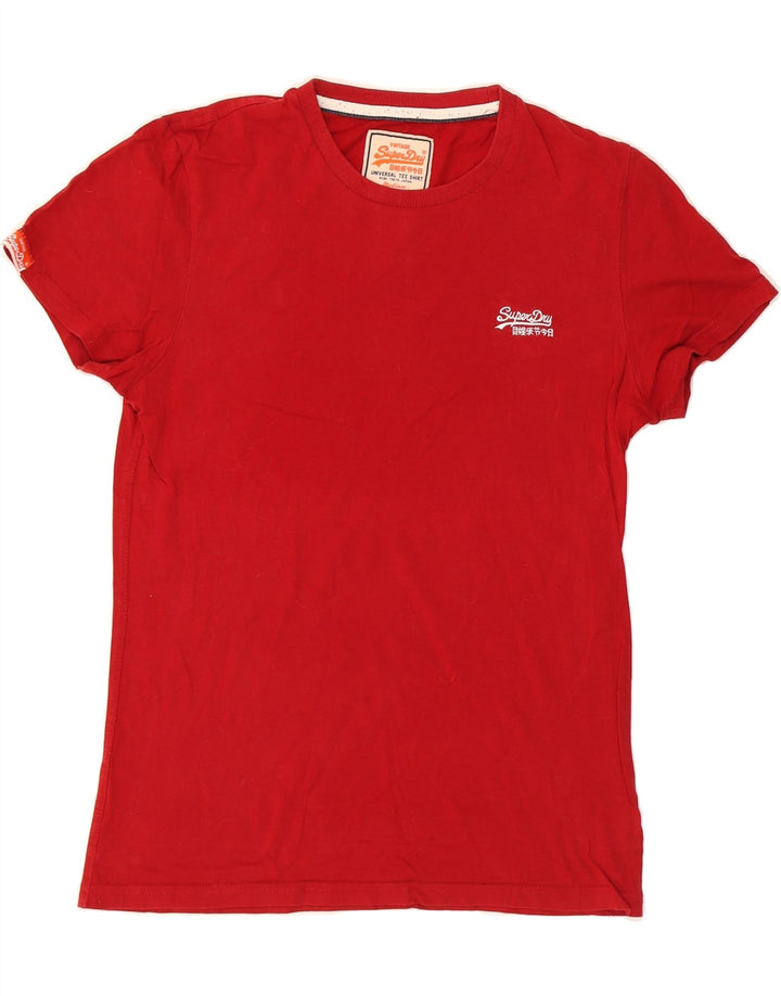 SUPERDRY Mens T-Shirt Top Medium Red Vintage Superdry and Second-Hand Superdry from Messina Hembry 