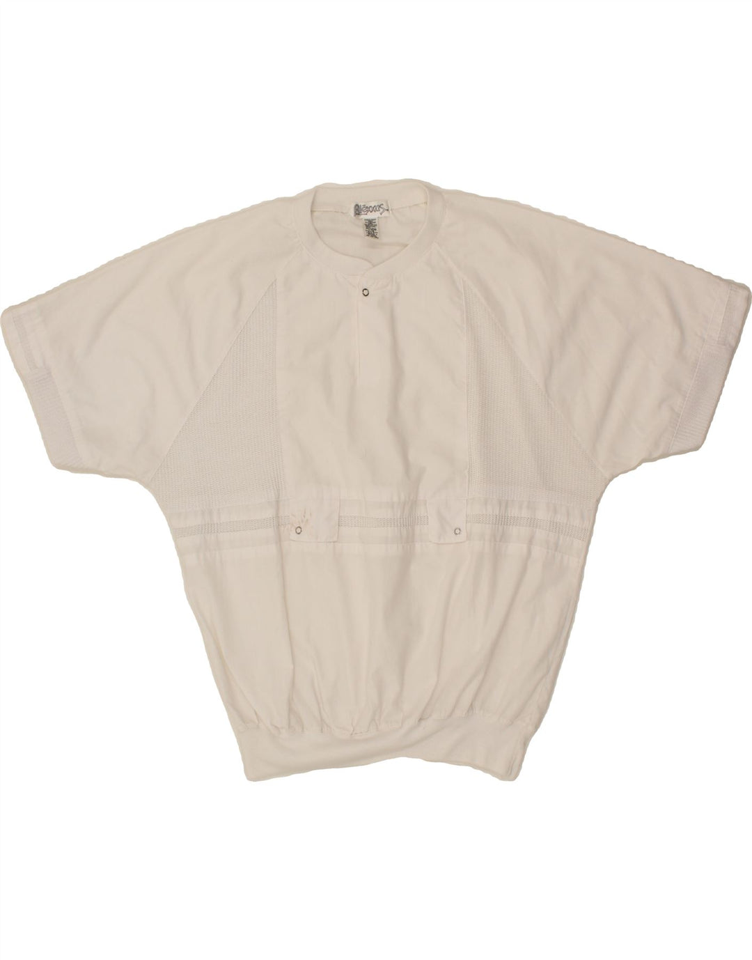 VINTAGE Womens Blouse Top UK 18 XL White Polyester Vintage Vintage and Second-Hand Vintage from Messina Hembry 