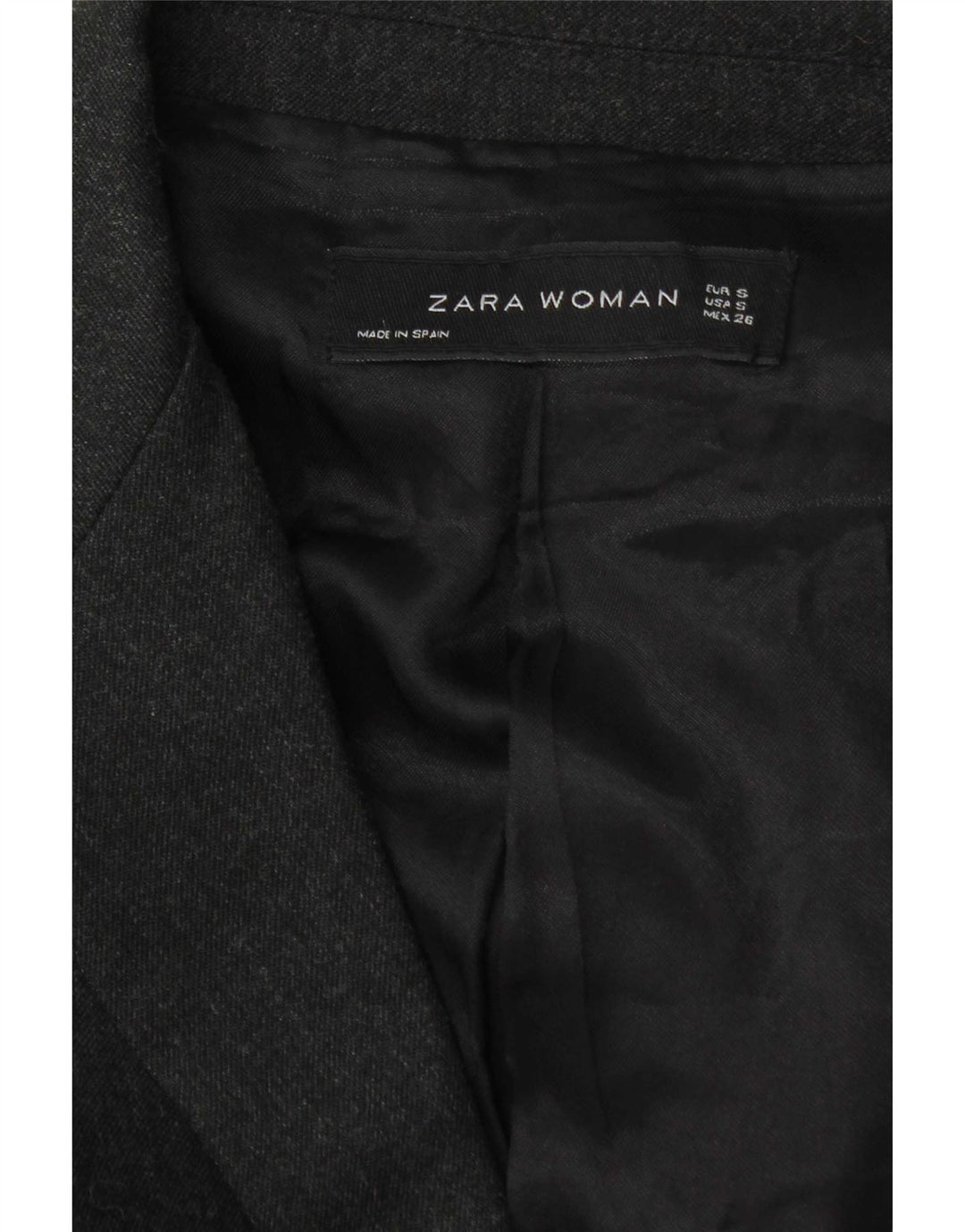 Giacca blazer a 2 bottoni da donna Zara UK 10 piccola grigia