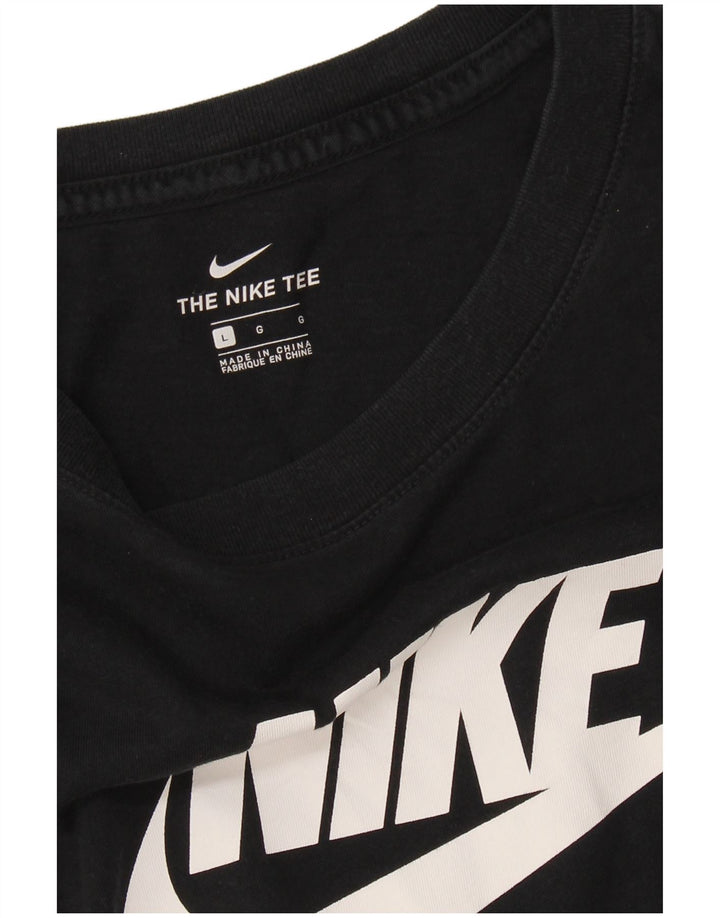 T-shirt grafica da donna NIKE Top UK 16 grande nera