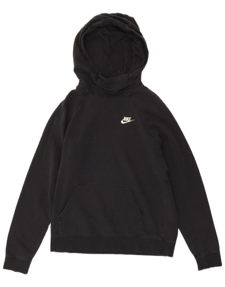 Maglione con cappuccio da donna NIKE UK 14 cotone nero medio