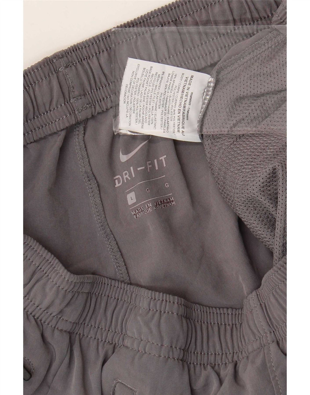 Pantaloni da tuta Nike Dri Fit da uomo, grandi, in poliestere grigio