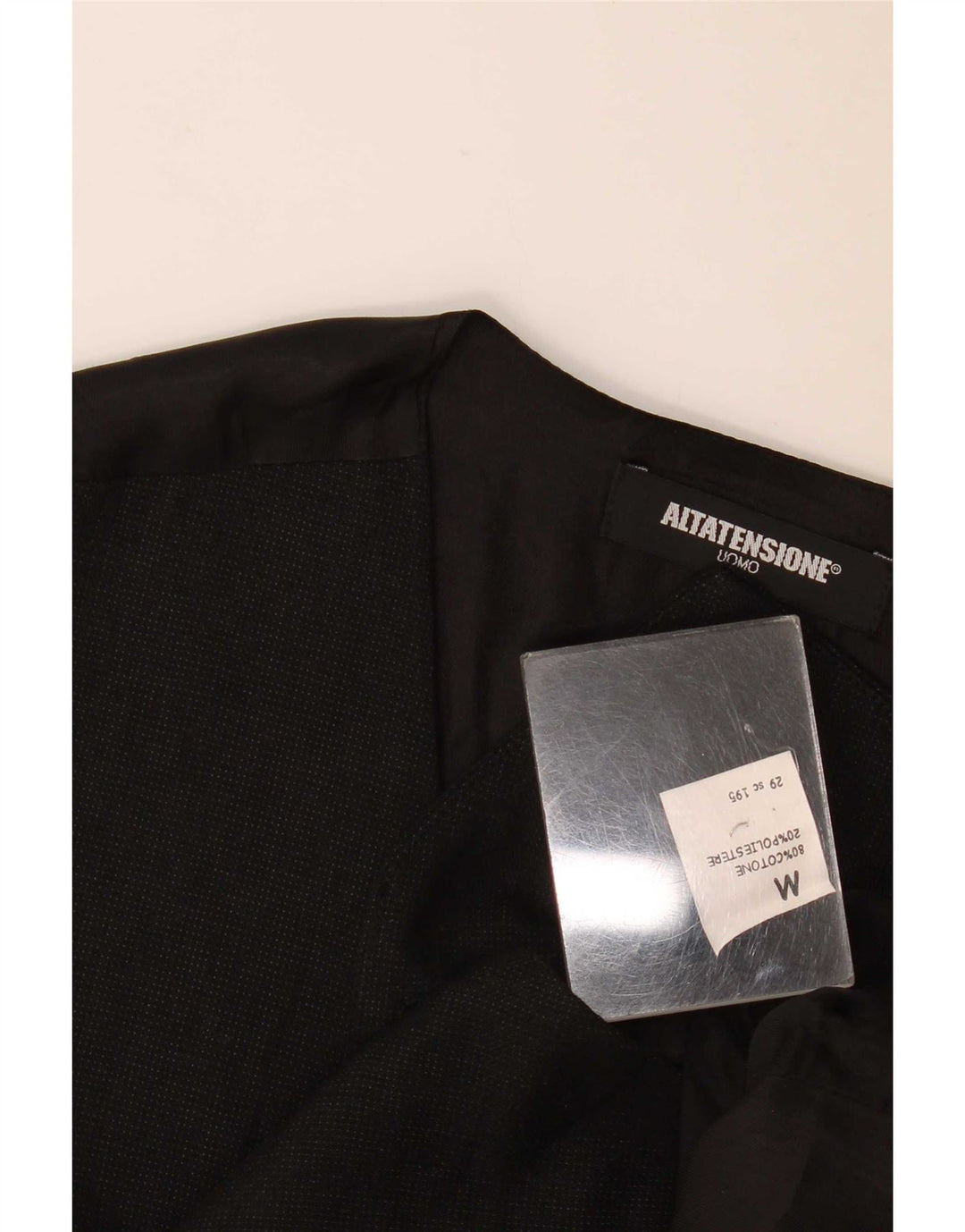 Gilet Uomo Altatensione Medio Cotone Nero