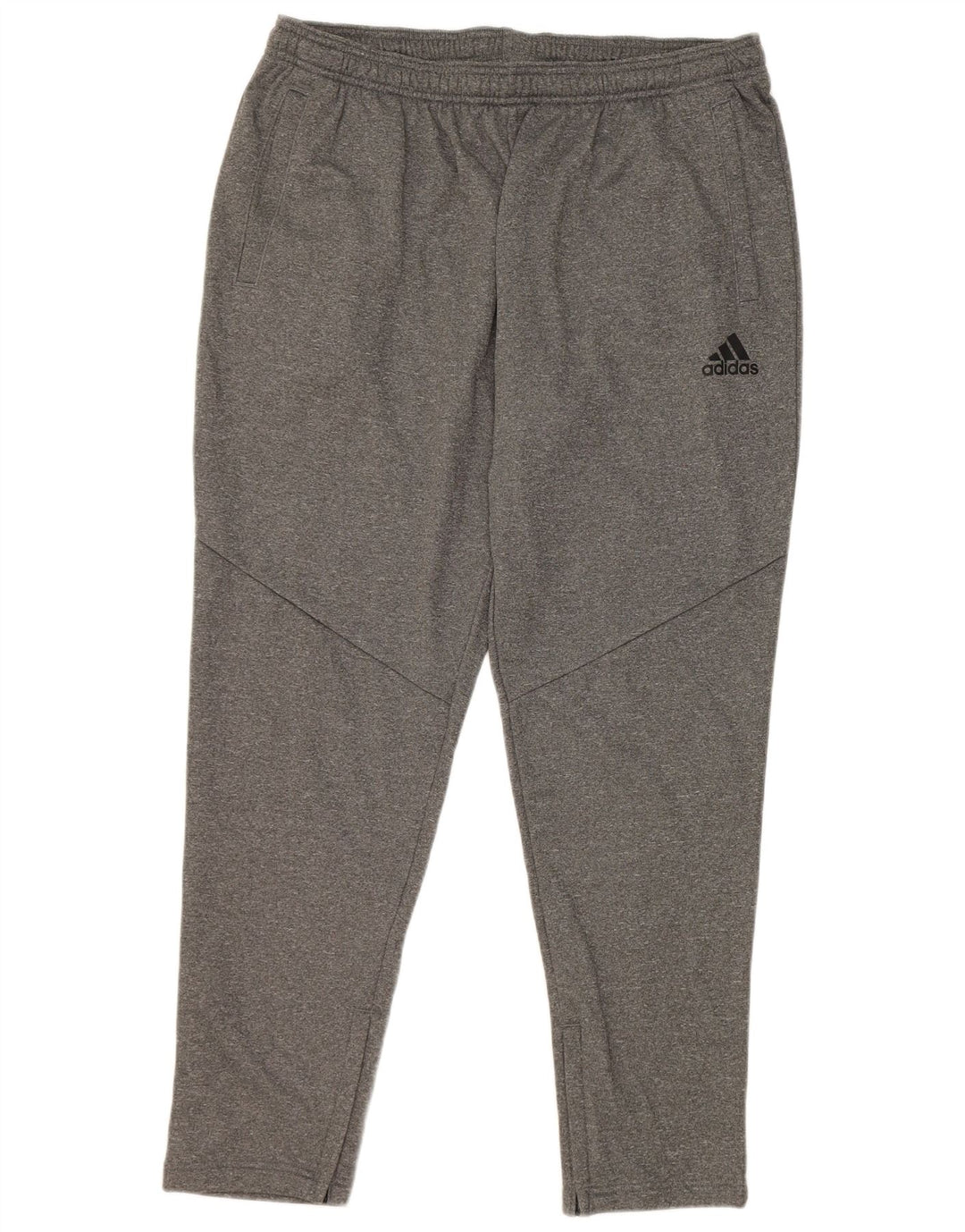 Pantaloni da tuta Adidas da uomo XL in poliestere chiazzato grigio