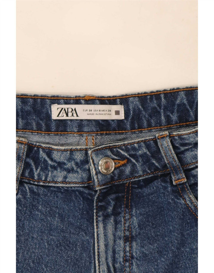 Jeans affusolati invecchiati Zara da donna EU 38 piccoli W28 L28 blu