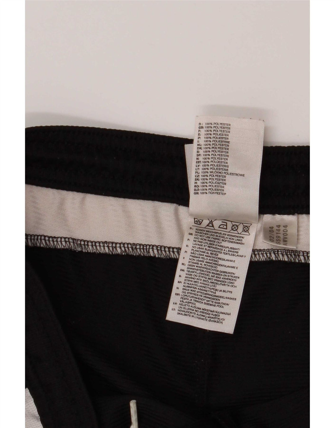 Pantaloncini sportivi Adidas Climalite da uomo, grandi, in poliestere color block nero