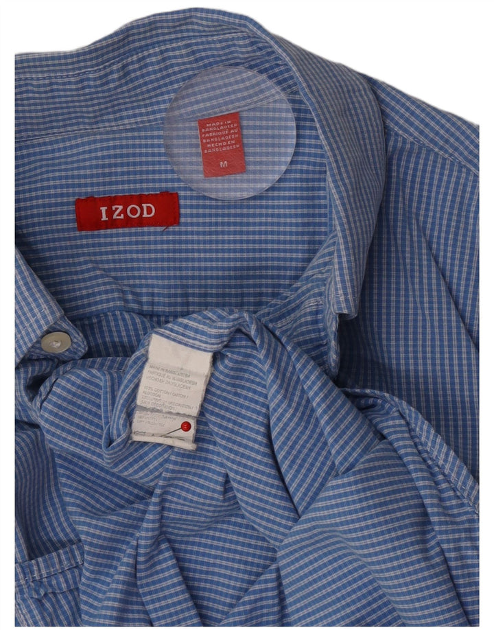 Camicia da uomo Izod in cotone a quadri blu medio