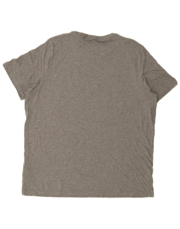 T-shirt grafica da uomo Puma Top 2XL cotone chiazzato grigio