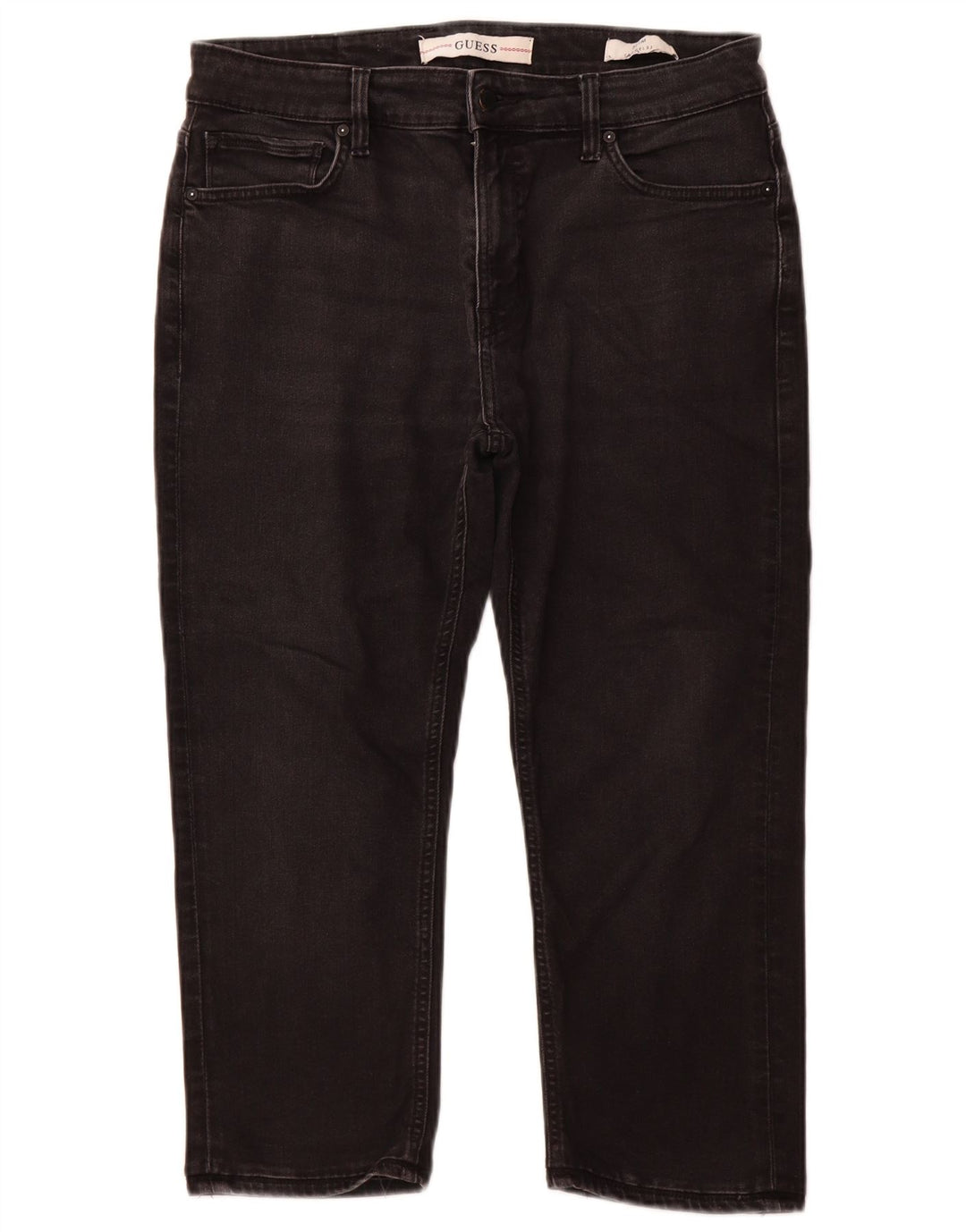 Jeans GUESS Uomo Angels Capri Slim W34 L22 Cotone Nero